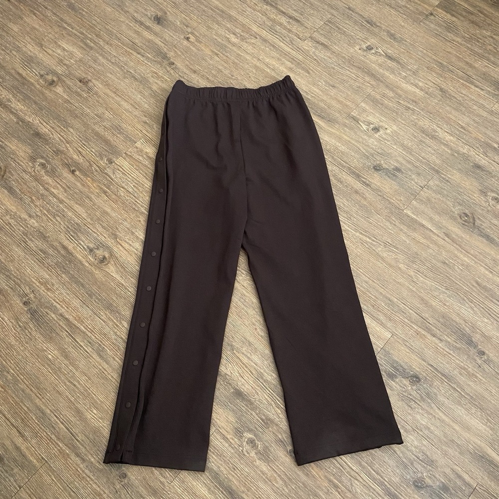 Nike x SKIMS Side Snap Tricot Track Pants Brown Athletic Pants Size Medium M - Picture 7 of 7
